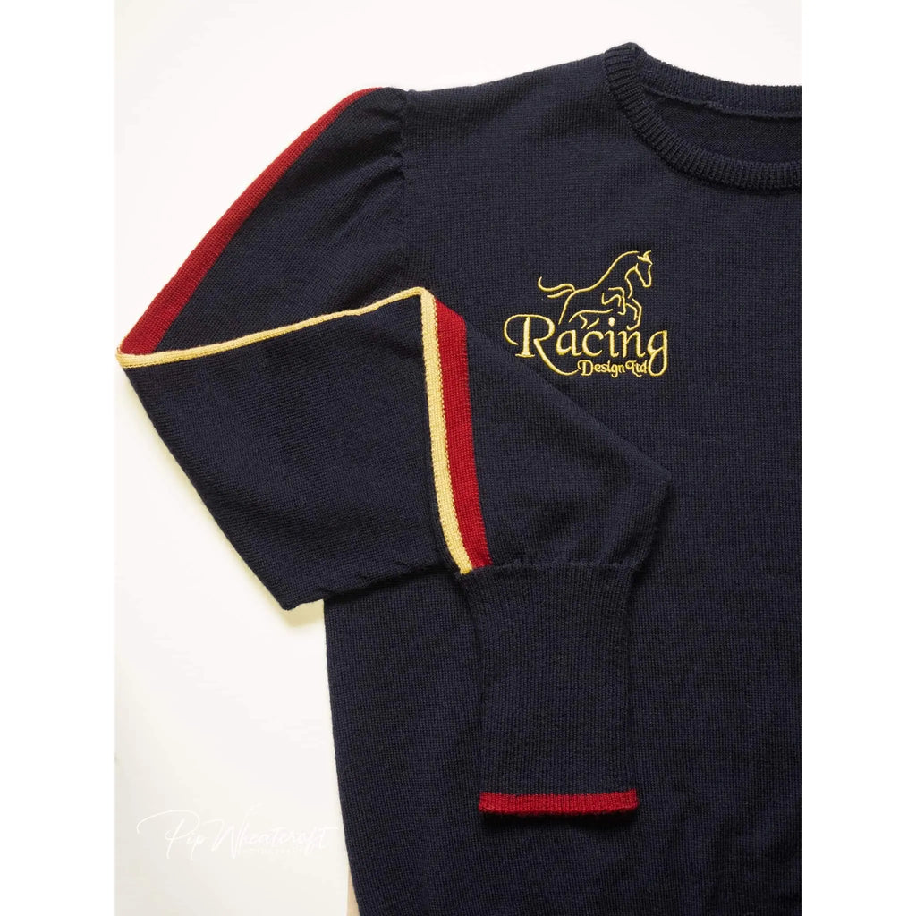 Women's 100% Merino Wool Jumper in Deep Roma Blue