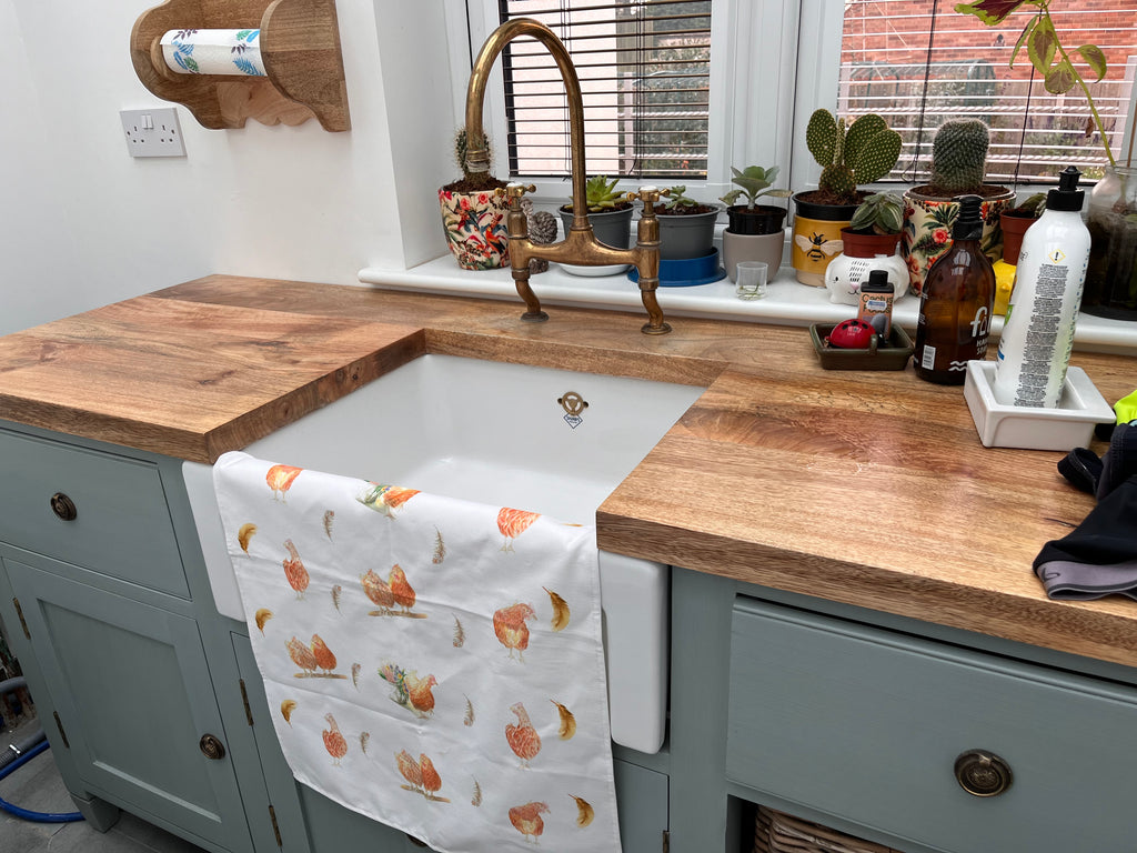 Chicken Tea Towel 3 Pack, Hens Tea Towels 3 Pack. 100 % Cotton, Country Kitchen, Country Cottage. Farmhouse Tea Towels