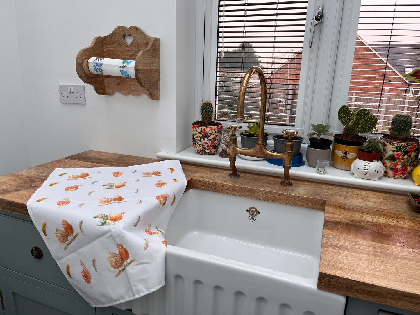 Chicken Tea Towel 3 Pack, Hens Tea Towels 3 Pack. 100 % Cotton, Country Kitchen, Country Cottage. Farmhouse Tea Towels
