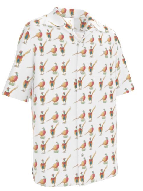 Men's Riviera Shirt White Pheasant Limited Edition